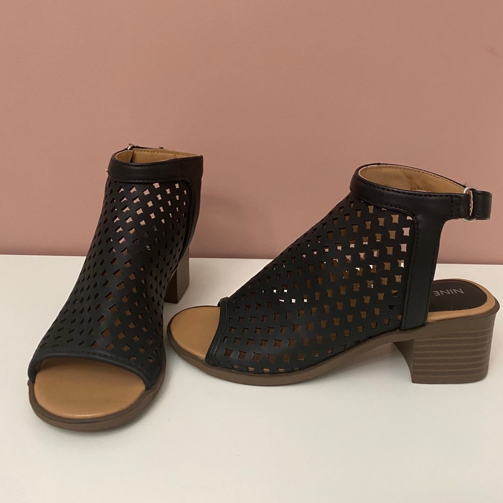 Nine West Little Girl Kariana Peep-Toe Sandals